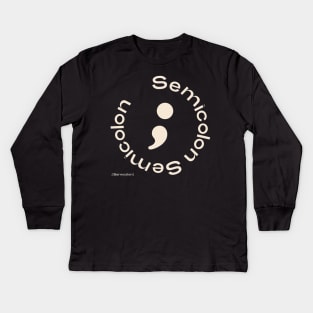 Seventeen Semicolon Kids Long Sleeve T-Shirt